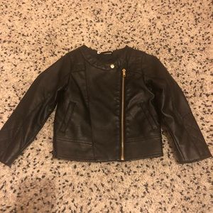 H&M Girls size 4/5 years Faux Leather Jacket